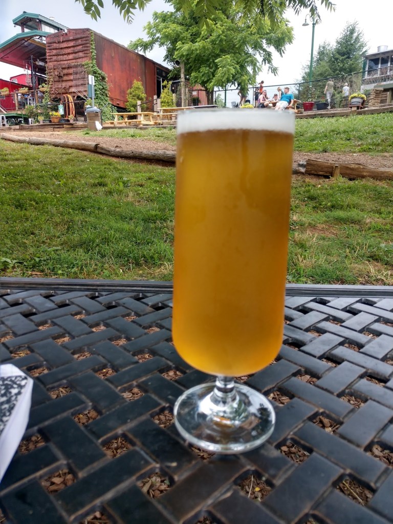 A light beer at Whistle Hop Brewing Company. 
