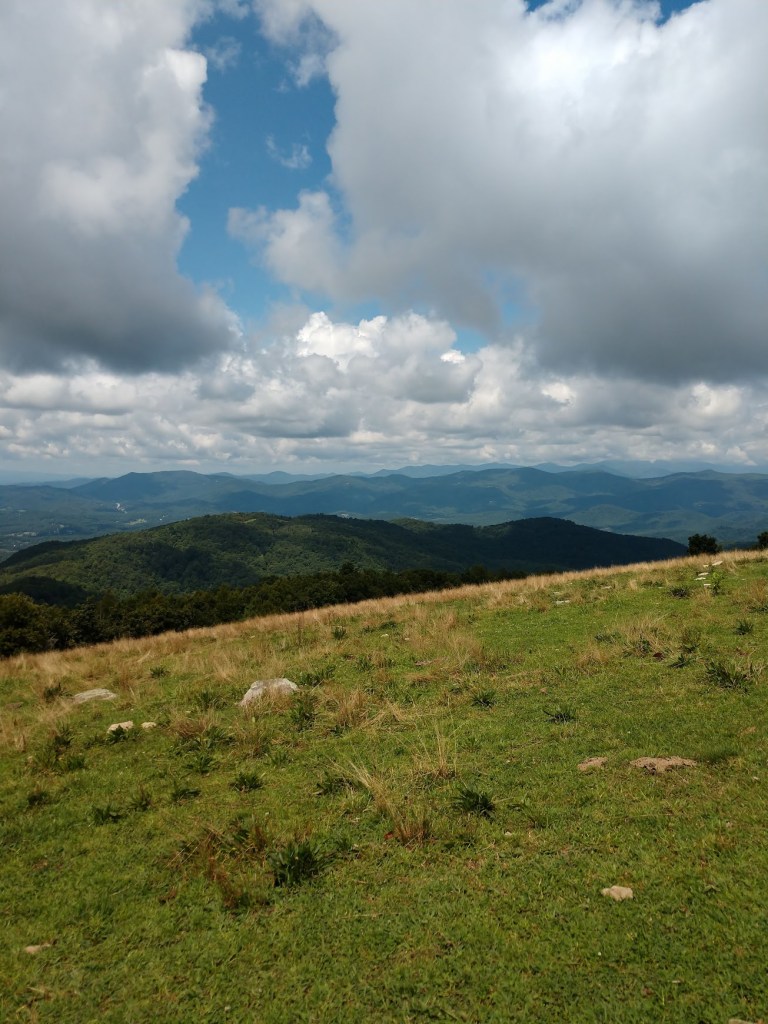 A view of the surrounding countryside from Bearwallow Mountain. 