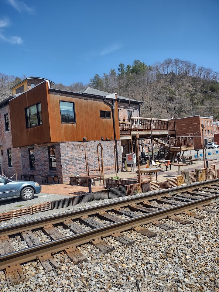 A back view of the Old Marshall Jail Hotel.
