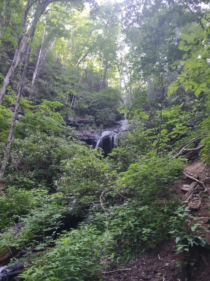 Twin Falls in Pisgah National Forest.
