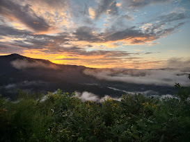 A sunset off the Blue Ridge Parkway in Western North Carolina