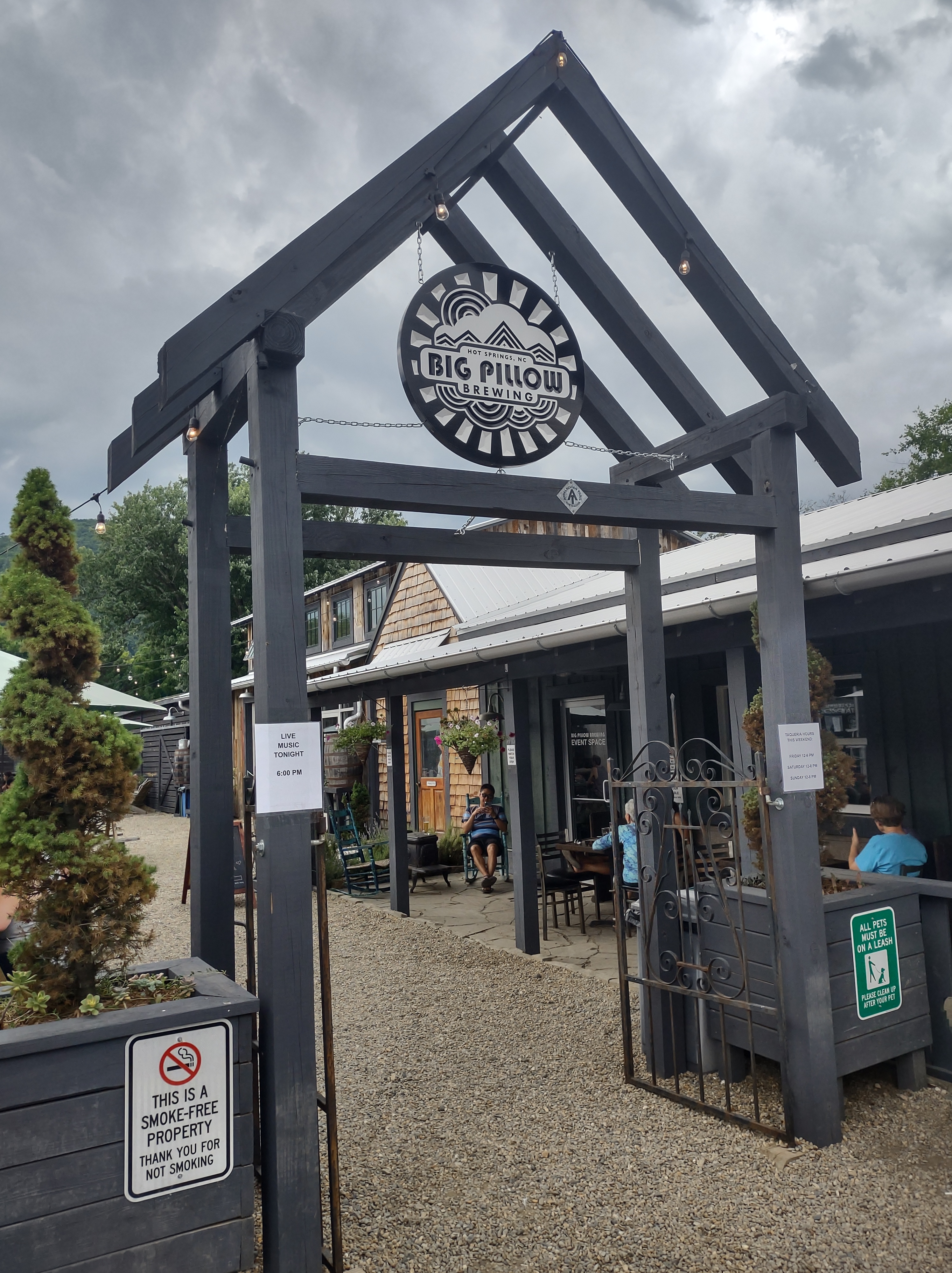 Big Pillow Brewing in Hot Springs, NC.