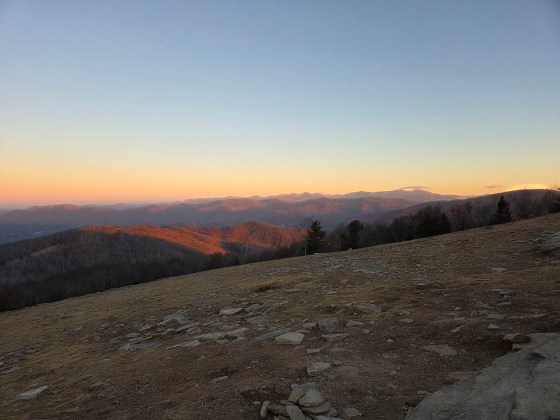 A sunrise at Bearwallow Mountain in NC.