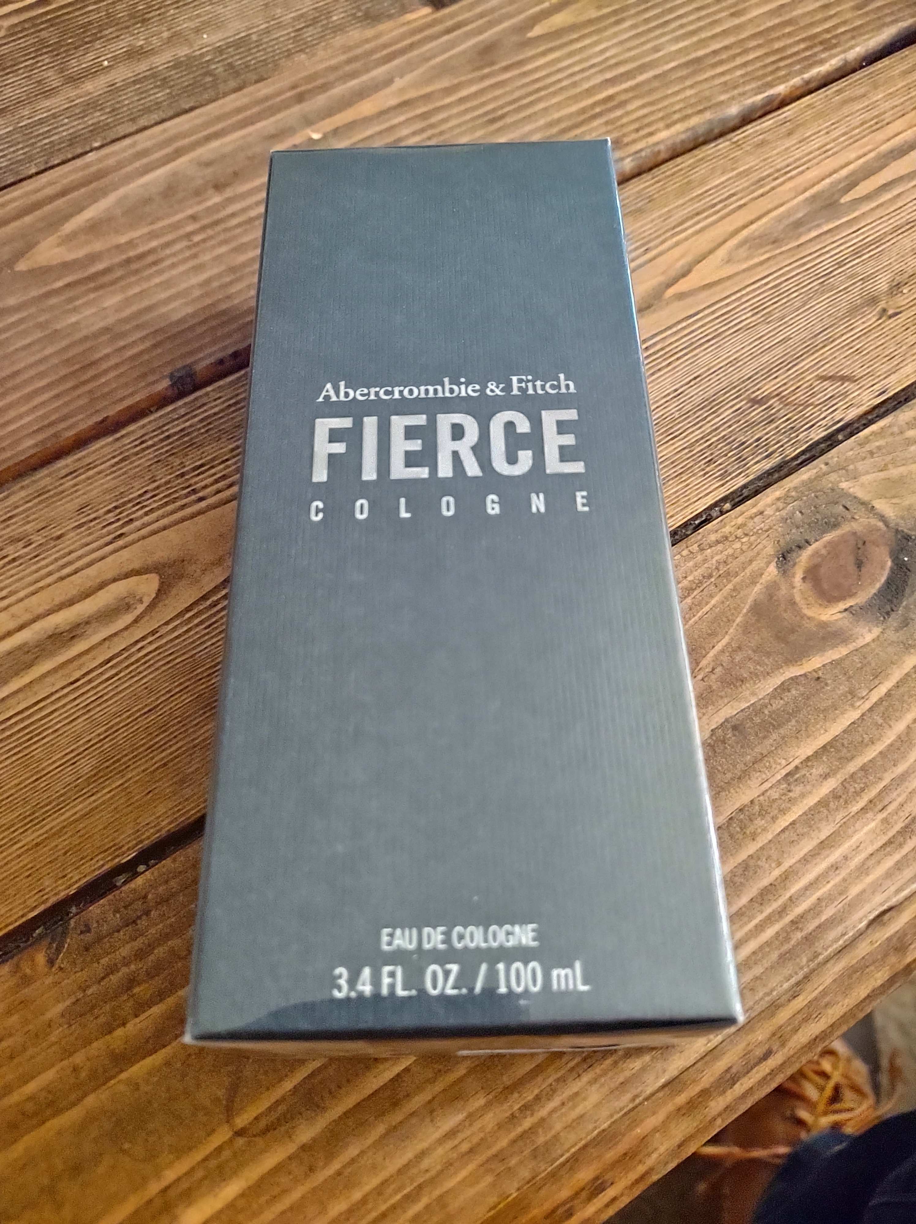 A box of Abercrombie & Fitch Fierce